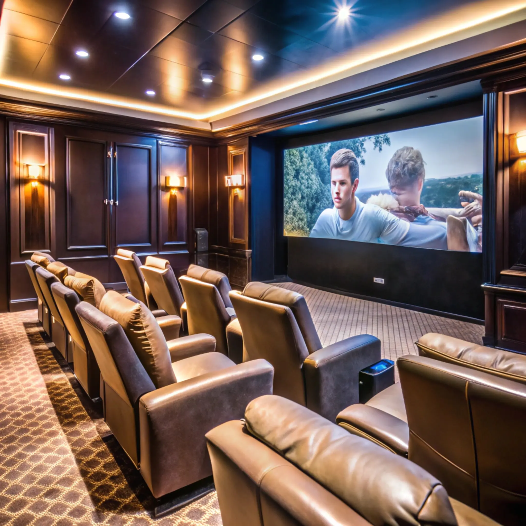 Luxurious Home Theater Seating
